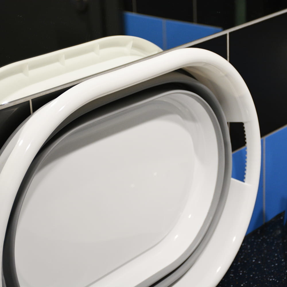 Opvouwbare siliconen bak 20L grijs | Ruimtebesparend & ideaal voor kamperen | -44%