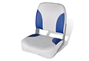 Bootstoel Blauw/Wit Inklapbaar - 58% Korting