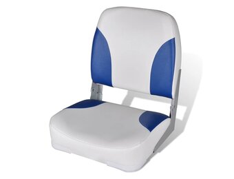 Bootstoel Blauw/Wit Inklapbaar - 58% Korting