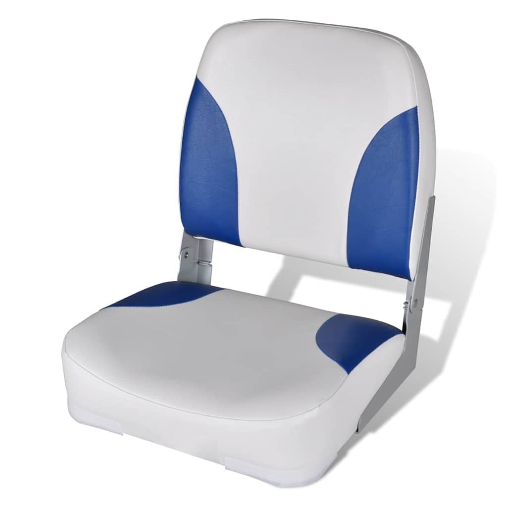 Bootstoel Blauw/Wit Inklapbaar - 58% Korting