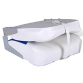 Bootstoel Blauw/Wit Inklapbaar - 58% Korting