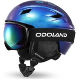 Skihelm met Skibril Set M - Sterrenblauw - 34% Korting