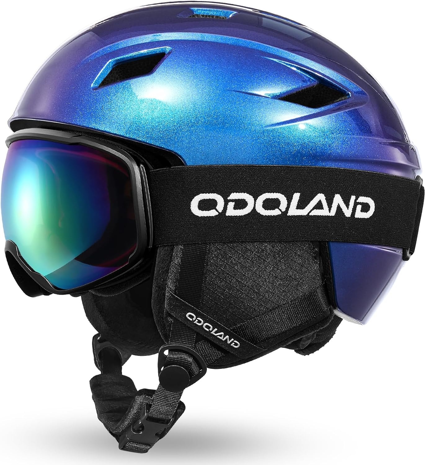 Skihelm met Skibril Set M - Sterrenblauw - 34% Korting