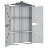 Tuinschuur Gegalvaniseerd Staal 116x45x175cm Grijs - 54% Korting