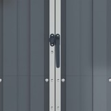 Tuinschuur Gegalvaniseerd Staal 116x45x175cm Grijs - 54% Korting