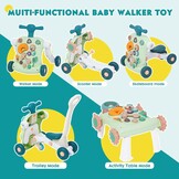 6-in-1 Baby Loophulp met Activiteitentafel | Leer Lopen met Korting!