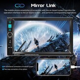 2-DIN Autoradio 7" HD Touchscreen, Bluetooth, Camera & Stuurbediening - 33% Korting