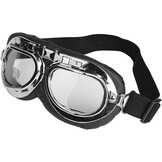 Motorhelm Half Open Scooter - Rood - UV-Bril & Leren Sjaal - 28% Korting