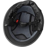 Motorhelm Half Open Scooter - Rood - UV-Bril & Leren Sjaal - 28% Korting