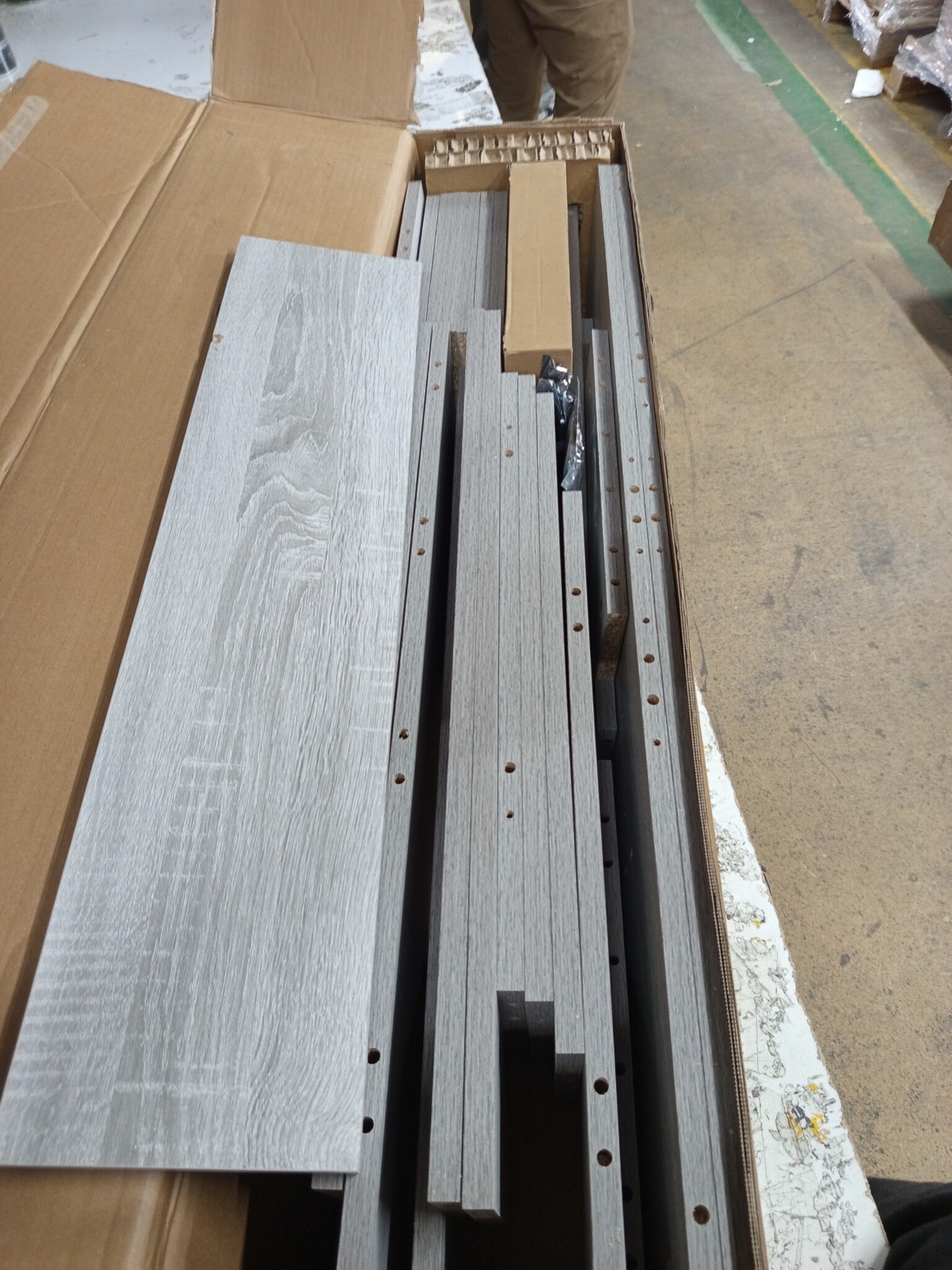 Boxspringframe Stof Grijs 180x200 cm - 54% Korting!