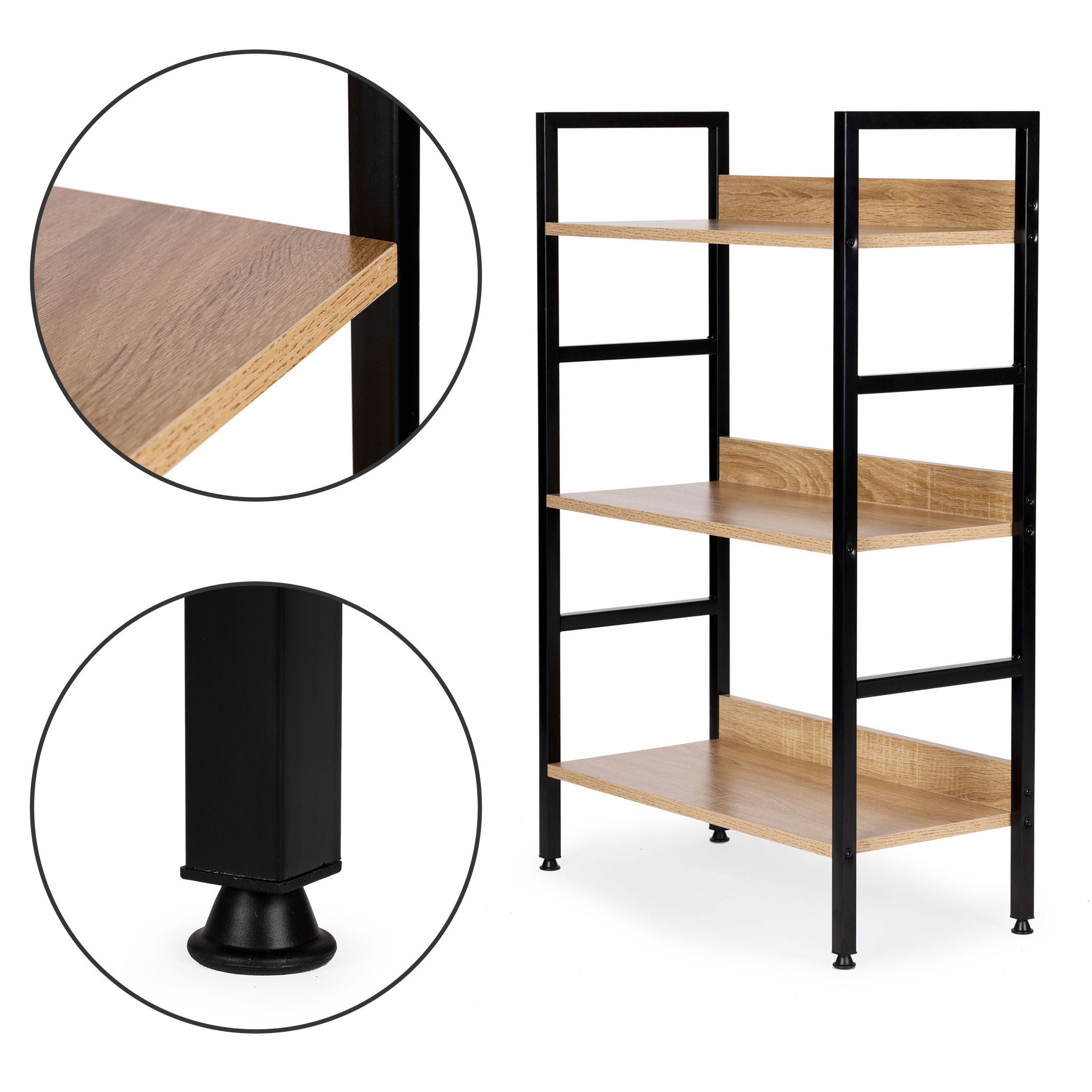 Industriële Schappenkast met 3 Planken - 93x60x27,5 cm - 47% Korting
