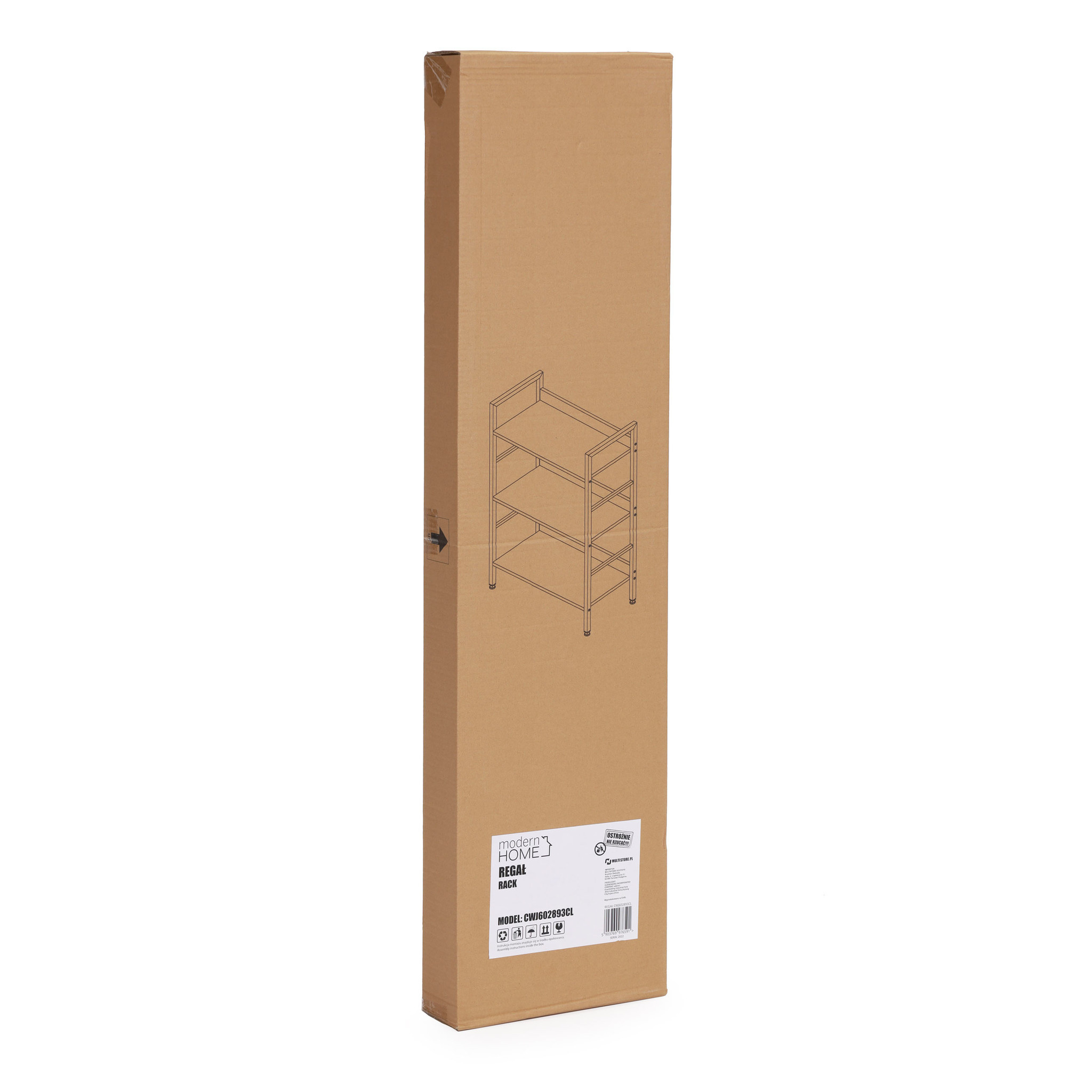 Industriële Schappenkast met 3 Planken - 93x60x27,5 cm - 47% Korting