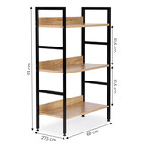 Industriële Schappenkast met 3 Planken - 93x60x27,5 cm - 47% Korting