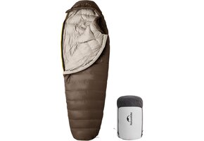 Naturehike Slaapzak "Snowbird" 700g Dons - Donkerbruin L - 35% Korting