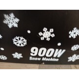 VEVOR Sneeuwmachine, 900 W, draagbaar, hangend, met omgevingslicht, met draadloze afstandsbediening en vloeistofreservoir, 1 l, buitengebruik, voor kerstfeesten