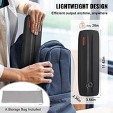 VEVOR Draagbare printer, 2600 mAh-batterij, 203 dpi, Bluetooth inktloze mobiele printer voor A4, A5 en 8,5 "x 11" thermisch papier, compatibel met iOS, Android en laptop, ideaal voor reizen, kantoor