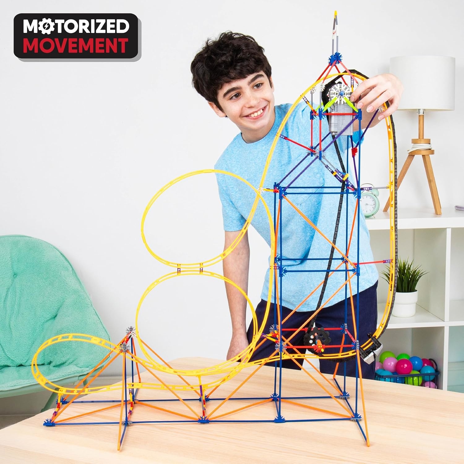 K'NEX Amazin' 8 Achtbaan - Bouwset met 448 onderdelen - 76 cm hoog
