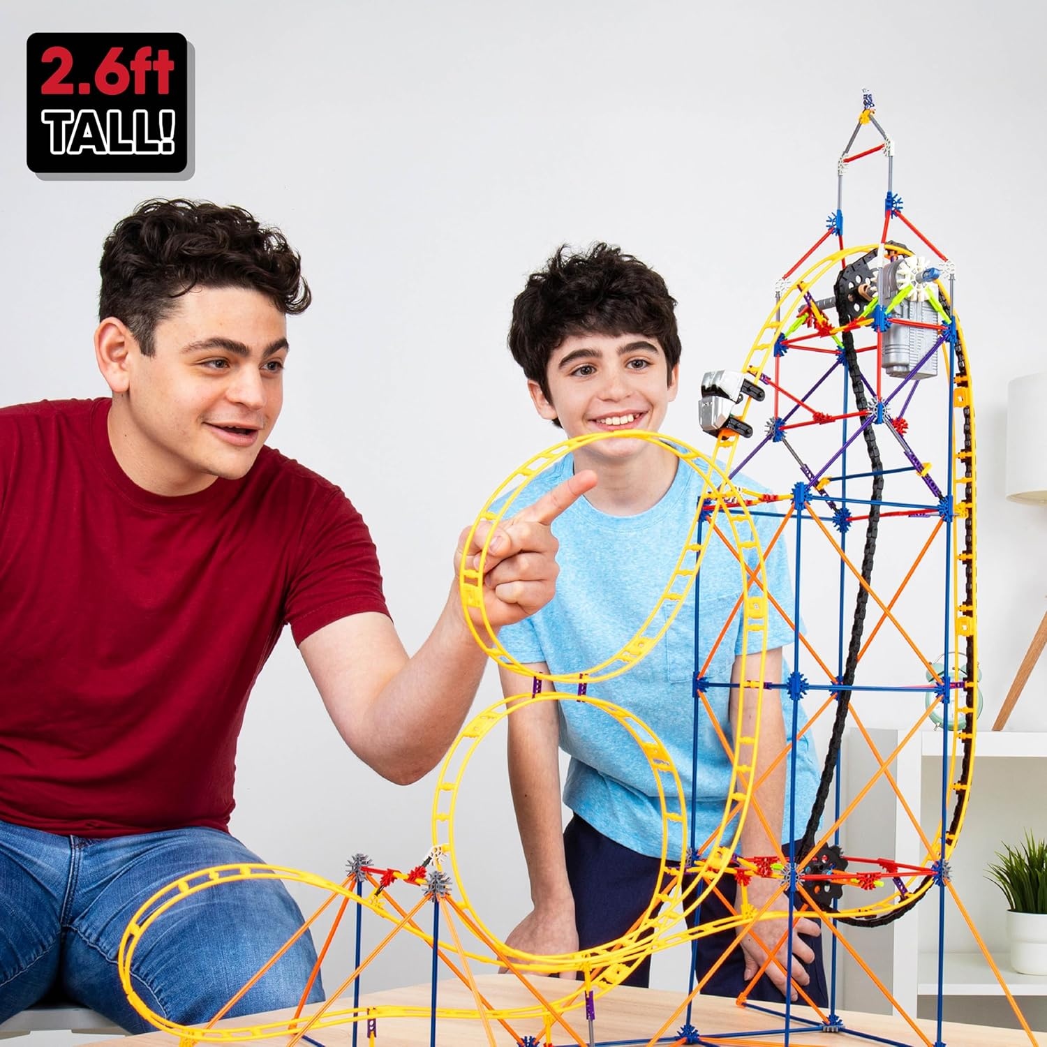 K'NEX Amazin' 8 Achtbaan - Bouwset met 448 onderdelen - 76 cm hoog