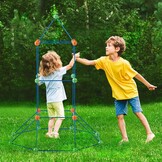 VEVOR Bouwset voor kinderen, 120-delig, STEM-bouwspeelgoed voor kinderen van 4, 5, 6, 7, 8 jaar, bouwspel voor binnen en buiten, 80 stangen en 40 ballen