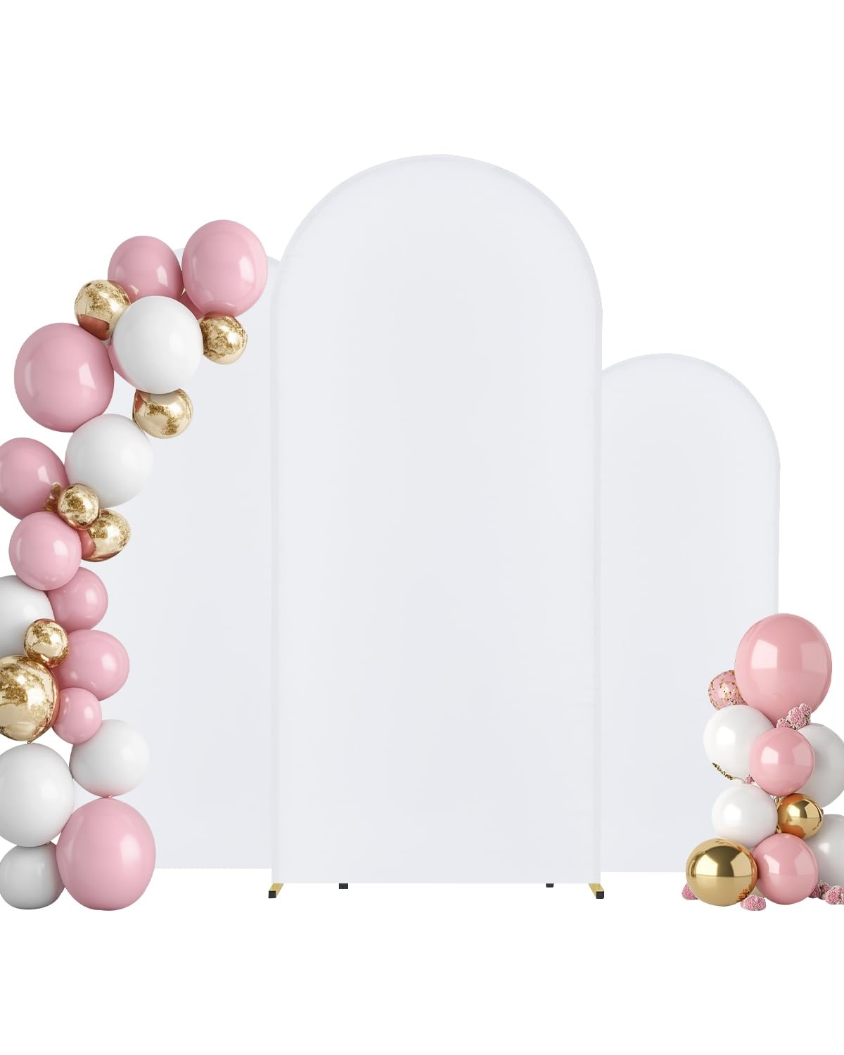 Gouden Achtergrondstandaard Bruiloft & Feest | 3-delig | Chiffon Inclusief | -34%