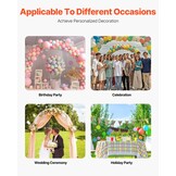 Gouden Achtergrondstandaard Bruiloft & Feest | 3-delig | Chiffon Inclusief | -34%