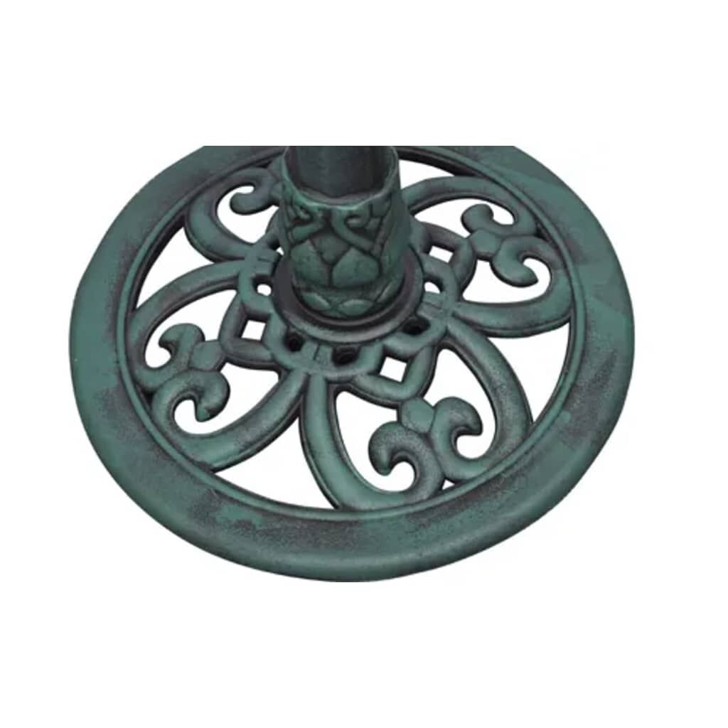 Groen Vogelbad met Decoratieve Vogel - 28% Korting