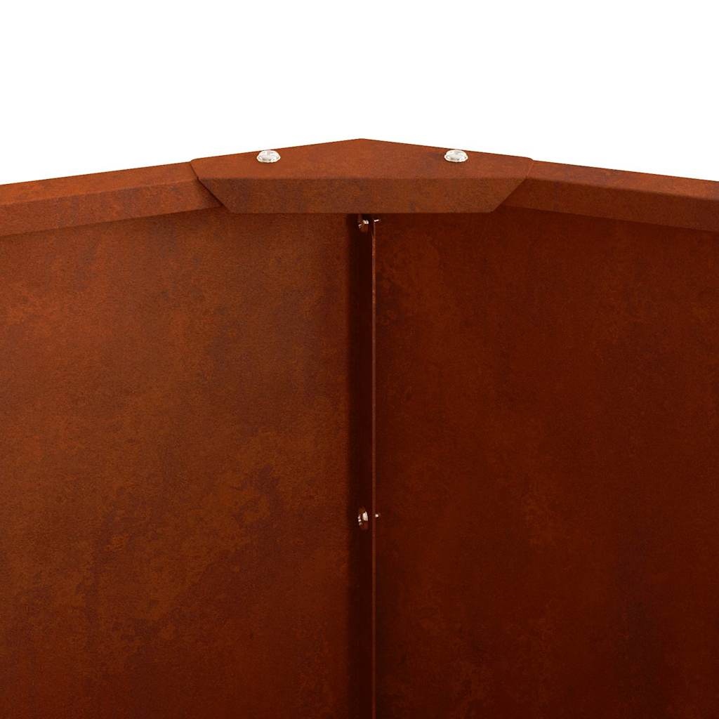 vidaXL Plantenbak Roestig 60 x 60 x 50 cm Cortenstaal