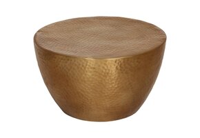 vidaXL Salontafel Messingkleurig Aluminium Ø 50x30 cm - 35% Korting