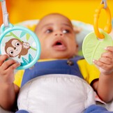 Bright Starts Safari Fun - Vibrating Bouncer with Toy bar