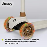 Lionelo Jessy Driewieler Step voor kinderen - Bruin - In hoogte verstelbaar