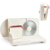 VEVOR Allessnijder, 180 W, elektrische snijmachine met 17 cm lemmet, vleessnijmachine met instelbare dikte van 0-15 mm, voor bevroren vlees, ham, prime, steak