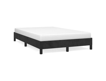 vidaXL Bedframe zonder matras 120x200 cm fluweel zwart