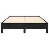 vidaXL Bedframe zonder matras 120x200 cm fluweel zwart