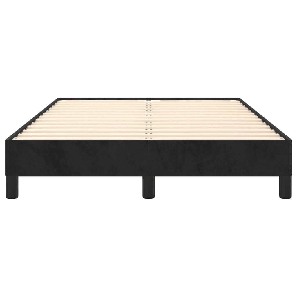 vidaXL Bedframe zonder matras 120x200 cm fluweel zwart