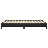 vidaXL Bedframe zonder matras 120x200 cm fluweel zwart