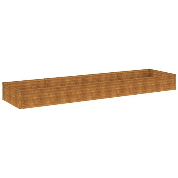 vidaXL Plantenbak verhoogd 387x100x36 cm cortenstaal