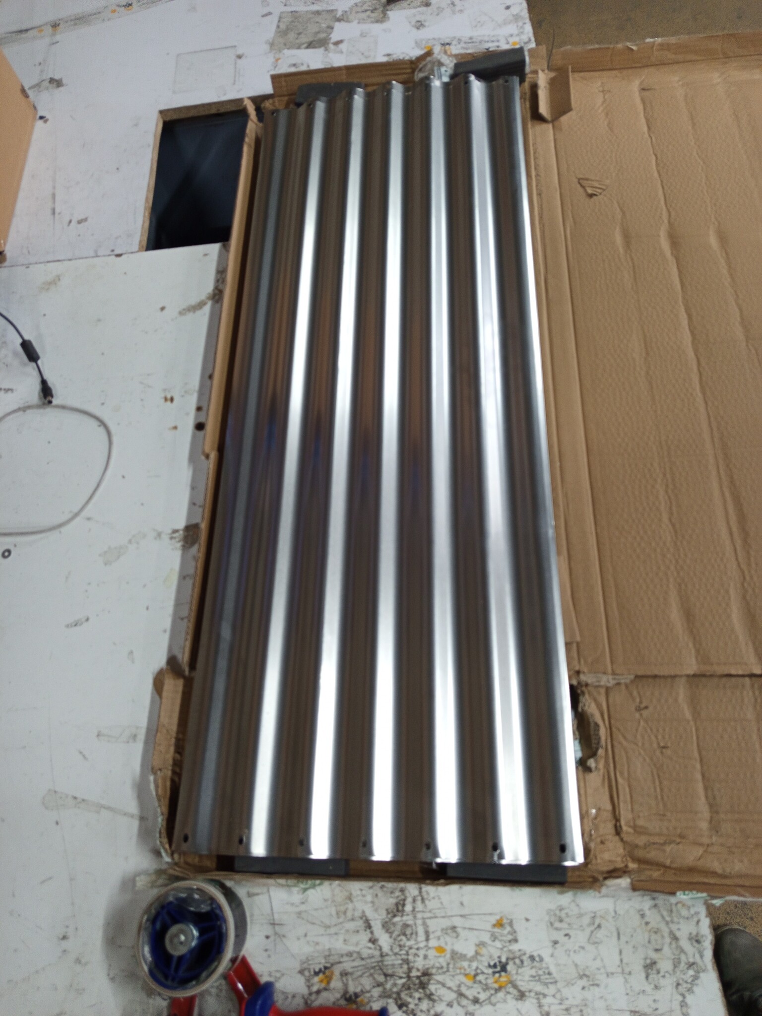 vidaXL Plantenbak verhoogd 387x100x36 cm cortenstaal