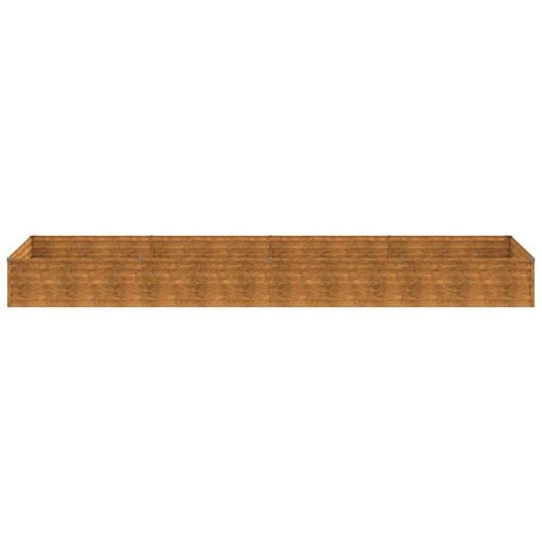 vidaXL Plantenbak verhoogd 387x100x36 cm cortenstaal