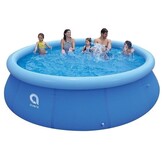 Opblaasbaar Zomerzwembad 244x63cm met Filterpomp & Afdekzeil | 54% Korting