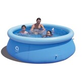 Opblaasbaar Zomerzwembad 244x63cm met Filterpomp & Afdekzeil | 54% Korting