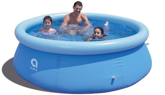 Opblaasbaar Zomerzwembad 244x63cm met Filterpomp & Afdekzeil | 54% Korting