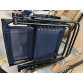 Ligstoel Zero Gravity met zonnedak – Blauw