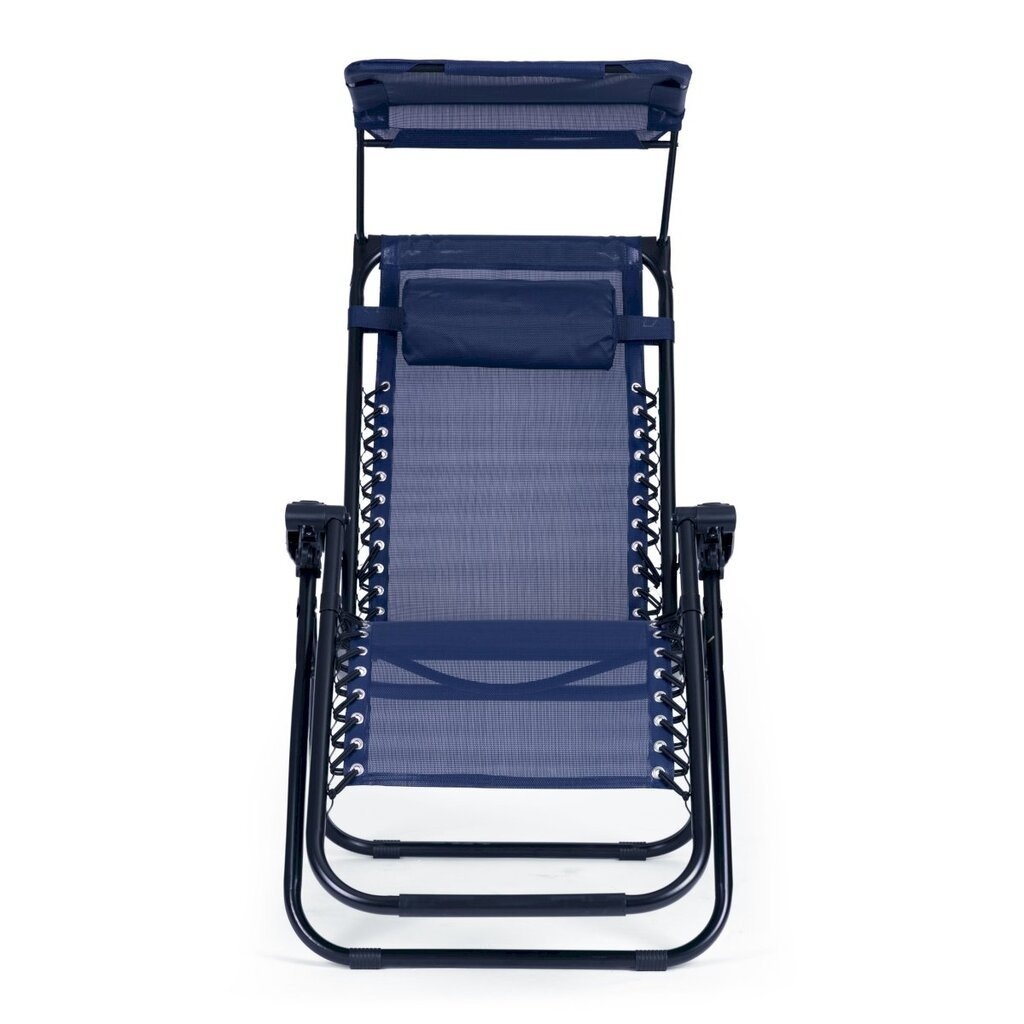 Ligstoel Zero Gravity met zonnedak – Blauw
