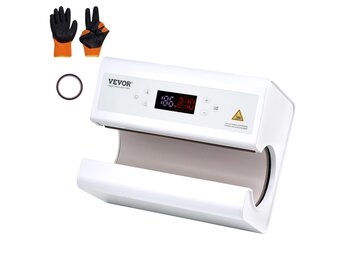 VEVOR Warmtepers voor kopjes, automatisch, 325-887 ml, diameter 75-85 mm, sublimatiemachine instelbare temperatuur en tijd, snelle en gelijkmatige verwarming, voor het overbrengen van foto's op mok