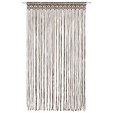 vidaXL Gordijn macramé 140x240 cm katoen taupe