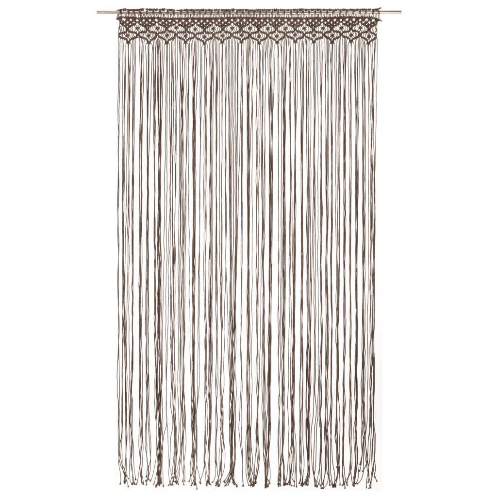Macramé Gordijn Katoen Taupe 140x240 cm - 34% Korting!