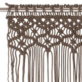 vidaXL Gordijn macramé 140x240 cm katoen taupe
