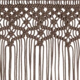 Macramé Gordijn Katoen Taupe 140x240 cm - 34% Korting!