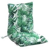 vidaXL Stoelkussens 6 Stuks - Lage Rug, Bladpatroon, Oxford Stof - 30% Korting!