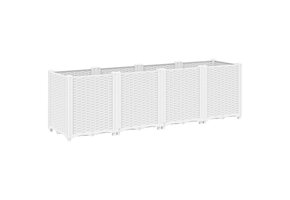 VidaXL Plantenbak Wit Polypropeen 160x40x53 cm - 47% Korting